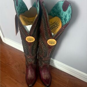 Corral Burgundy/Wine Leather Boots